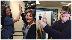high-five a librarian day
